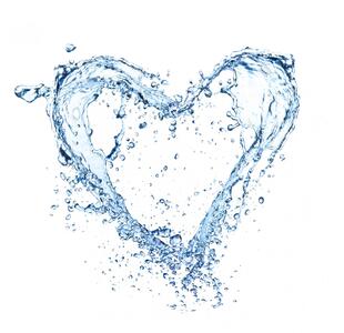 Heart from water